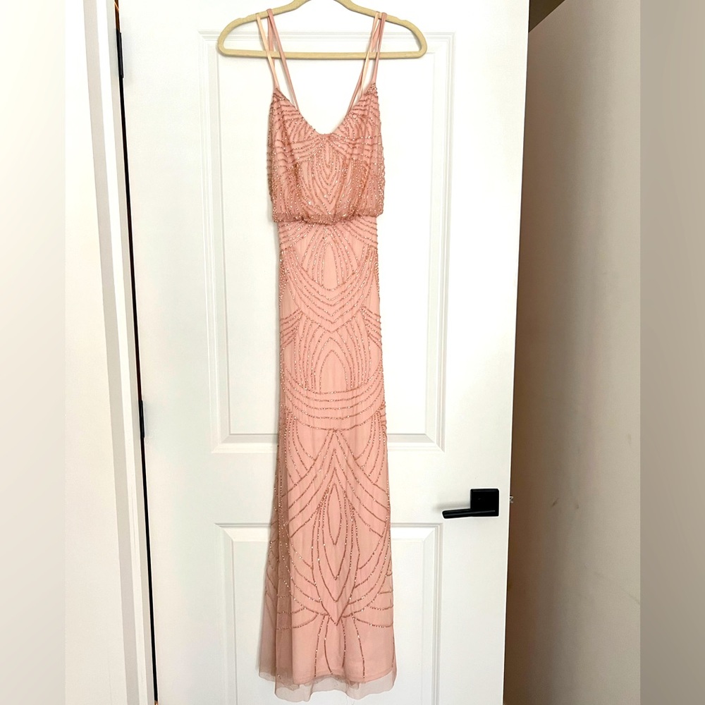 Pink beaded Dress size 4